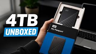 Video thumbnail for WD 4TB My Passport USB 3.0 Portable External Hard Drive Unboxing by Peter von Panda