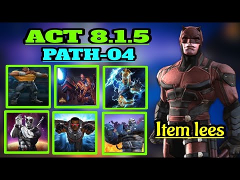 Mcoc Act 8.1.5 Path 4 Exploration