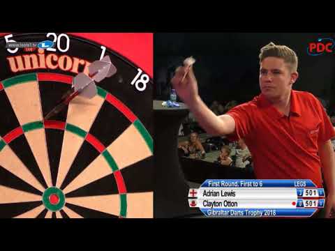 2018 Gibraltar Darts Trophy Round 1 A.Lewis vs Otton
