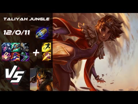 JUNGLE Taliyah vs Jarvan IV - EU Challenger Patch 14.8