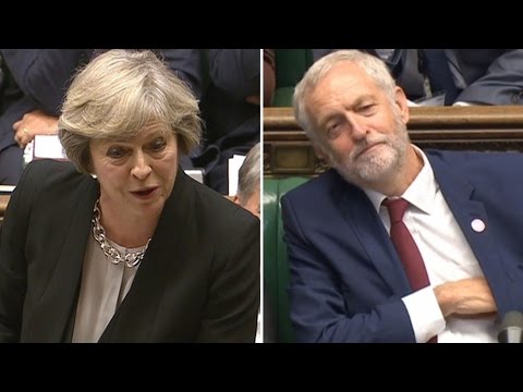 May attacks 'laughing stock' Corbyn at PMQs