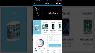 MyAT&T App Dashboard Concept