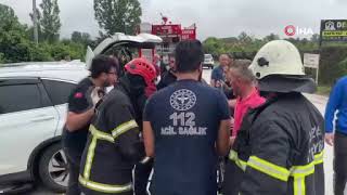 Düzce’de iki ayrı kazada 7 kişi yaralandı
