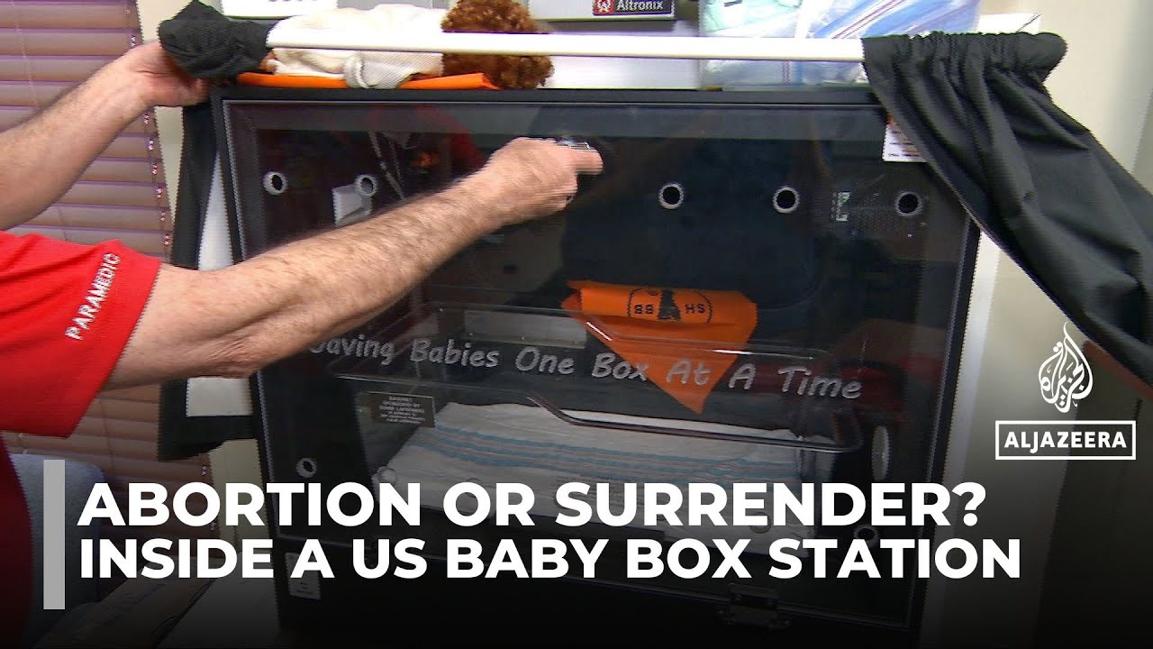 US ‘baby boxes’ offer anonymous baby drop-off amid fierce abortion debate