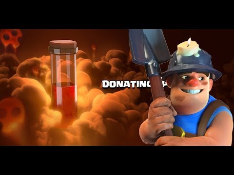 Clash Royale TV - MINER POISON MAXED DECK BATTLE B/W PROS [Ángel vs DDaB0ngTV]#79 vs #130