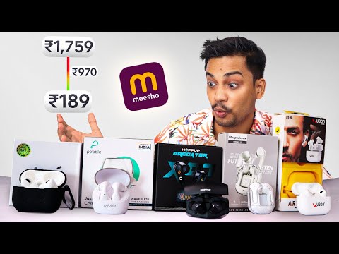 I Bought 06 TWS Earbuds from Meesho ₹200 to ₹1500 😛
