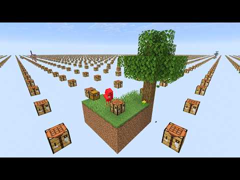 Skyblock, But Every Block I Place Copies Everywhere