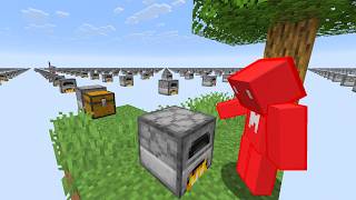 Skyblock, But Every Block I Place Copies Everywhere