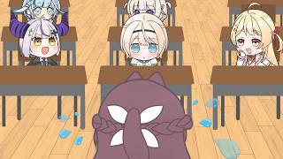 【手描き】あずきちが先生になっていた世界線【ホロライブ/AZKi/風真いろは/ラプラス・ダークネス】