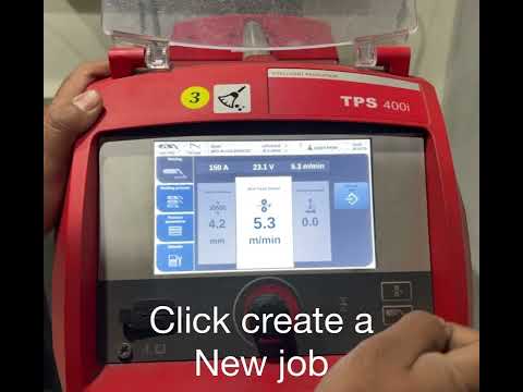 Fronius TPS/i Guide - How to create a new job. #FroniusOperatingGuide #fronius