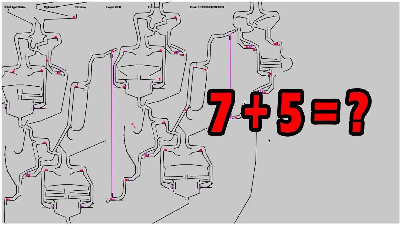 Making a Calculator using ONLY MARBLES