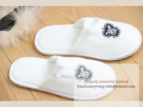 Luxury Velvet hotel/spa slipper
with exclusive embroidery logo
We can custom made the slippers to suitable for customers' requirements.