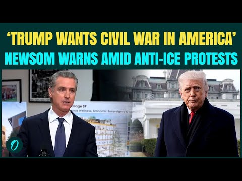 ‘Trump Wants Civil War’, Gov. Newsom ERUPTS as Anti-ICE Protests SURGE Through Minneapolis | US News