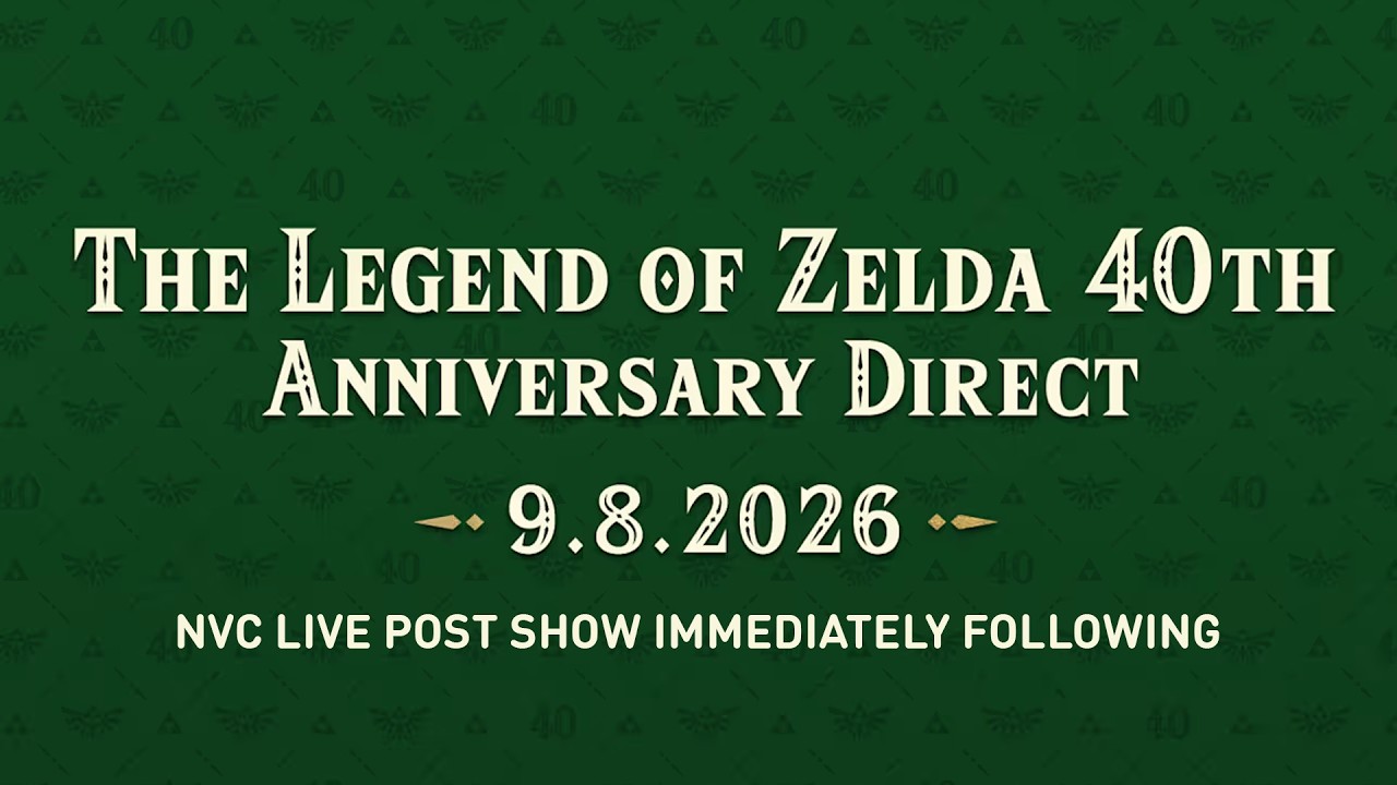The Legend of Zelda 40th Anniversary Nintendo Direct Livestream & Watch Party