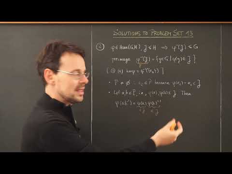 Group theory - SOLUTIONS to problem set 13 (KERNEL AND IMAGE)