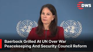 WATCH NOW: Powerful UNGA President Press Q&A Annalena Baerbock On War Peace And UN Reform | AC14