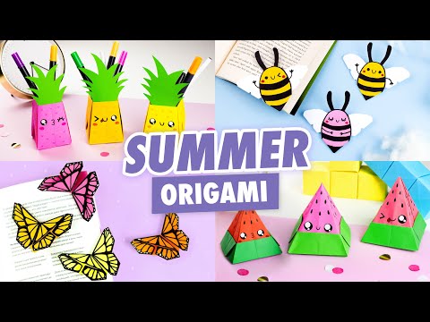 ОРИГАМИ ПОДСТАВКА ДЛЯ КАРАНДАШЕЙ ПУШИН ЛИСА И МЕДВЕЖОНОК DIY СНОВА В ШКОЛУ BACK TO SCHOOL