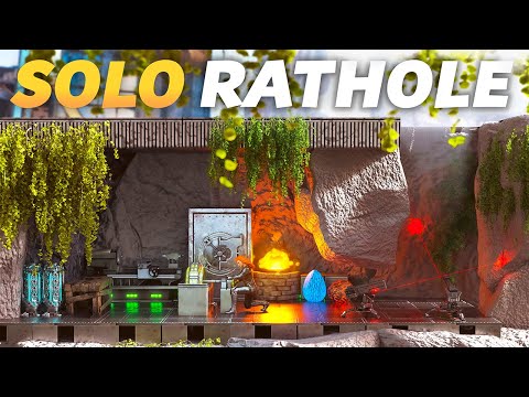 Surviving SOLO In An Unseen Extinction RATHOLE On ARK Day 1