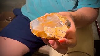 Flintknapping Some More Rare Tallahatta AGATE!