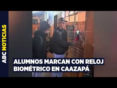 ¡Chau llamado de lista! Estudiantes de Caazapá ya usan huella dactilar para entrar al colegio