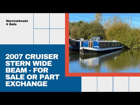 For Sale or Part Exchange Wide Beam Canal Boat £89,950