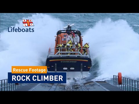 RNLI Rescue Rock Climber