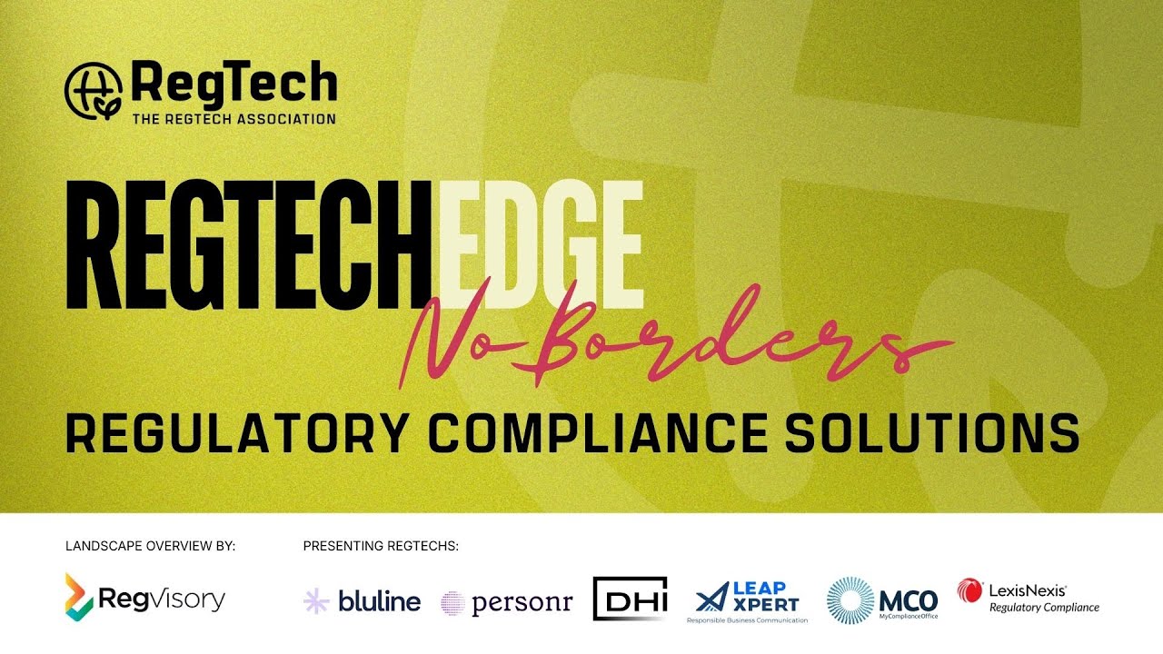 Regulatory Compliance Solutions | #RegTechEdgeNoBorders | 11 December 2025