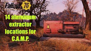 Fallout 76 - aluminum extractor locations for c.a.m.p.
