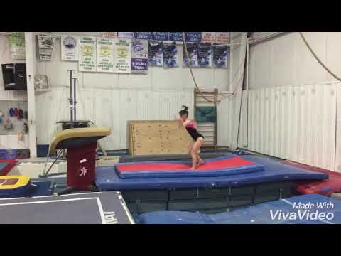 Kristal Uzelac Bodenschatz 2018/19 vault progress