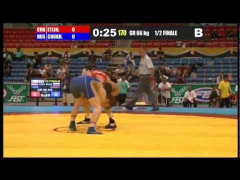 Доминик Этлингер (CRO) - Магомед Чухалов (RUS), 66 kg.