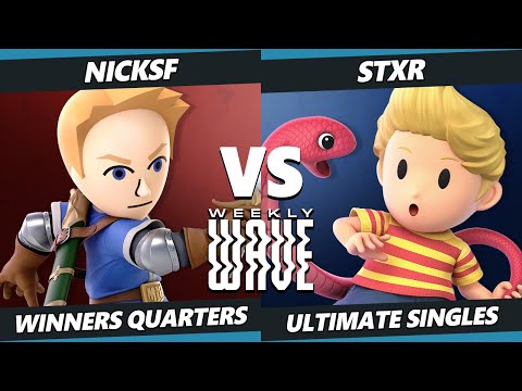 Weekly Wave 24 Winners Quarters - NickSF (Mii Swordfighter) Vs Stxr (Lucas) SSBU Ultimate Tournament