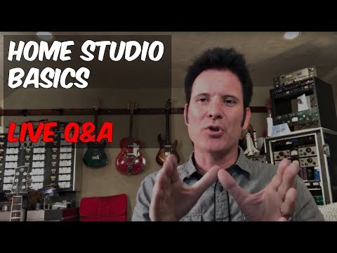 Home Studio Set Up Basics - Live Q&A - Warren Huart - Produce Like A Pro