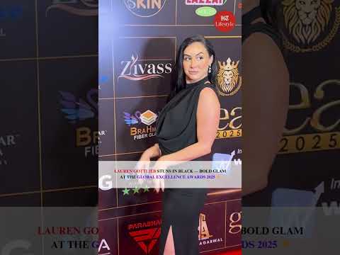 Lauren Gottlieb stuns in black — bold glam at the Global Excellence Awards 2025