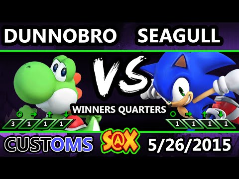 S@X Customs - DunnoBro (Yoshi) Vs. NS | Seagull (Sonic) SSB4 WQ - Smash Wii U - Smash 4