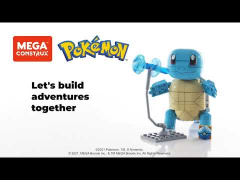 Mattel MEGA CONSTRUX POKEMON rinkinys – Squirtle (GYH00) video