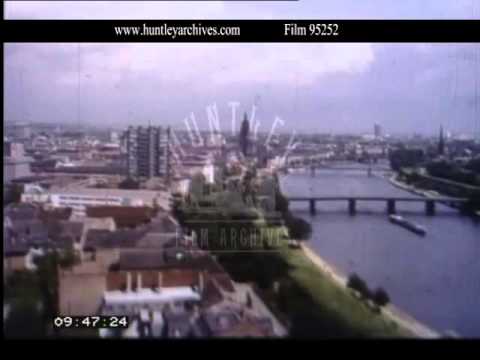 Frankfurt and Frankfurt's River Docks Area, 1960s - Film 95252