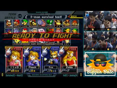 The Even Bigger Balc - Ralph + Darkatma vs lloD + Junebug - Doubles Winners Quarters - SSBM