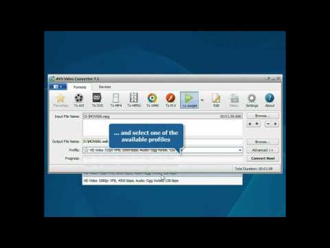 How to convert video to WebM?