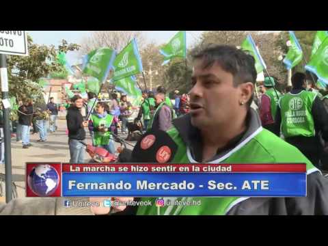 Marcha de ATE en Villa María