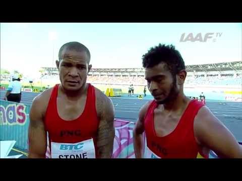 IAAF World Relays Bahamas 2014 - Mixed Zone 2 Laps Race Papua New Guinea