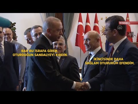 Ekrem İmamoğlu'nun sandalyesi kırılınca Cumhurbaşkanı Erdoğan ne dedi,  İmamoğlu ne cevap verdi?