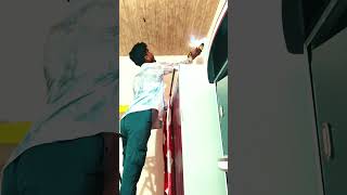 PVC ceiling wall panel WPC panel TV unit installation