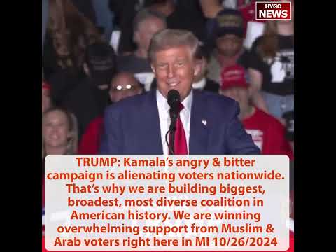 TRUMP: We've been doing this together for 9 years, I love you all; Kamala angry and bitter campaign