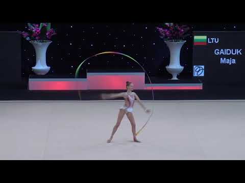 Miss Valentine 2019 Gaiduk Maja RG FIG Junior Ribbon Final LTU