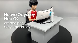 Samsung Nuevo Odyssey Neo G9 creado por Clay Artisan Jay anuncio