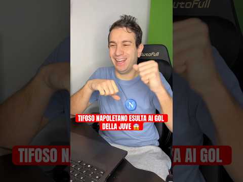 NAPOLETANO ESULTA AI GOL DI JUVE NAPOLI 😱⚽️