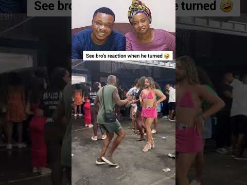 See bro's reaction shen he turned 🤣🤣🤣#ukreels #funny #viral #usareels #shorts