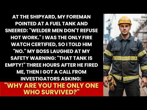 My Arrogant Foreman Fired Me Over Refusing Dangerous Work—I Let The Fuel Tank Explode, Shipyard Was
