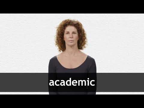 How to pronounce ACADEMIC in American English
