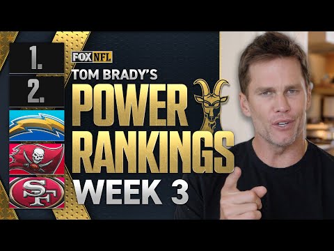 Tom Brady’s Week 3 Power Rankings 🚨